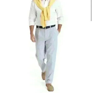 Brooks Brothers Elliot Pinstriped/Seersucker Pleated pants